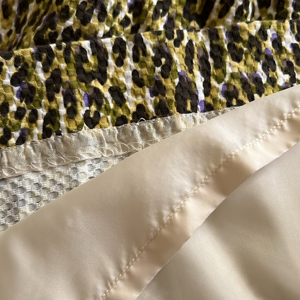 J. Crew dress in leopard print purple & yellow - Picture 7 of 8